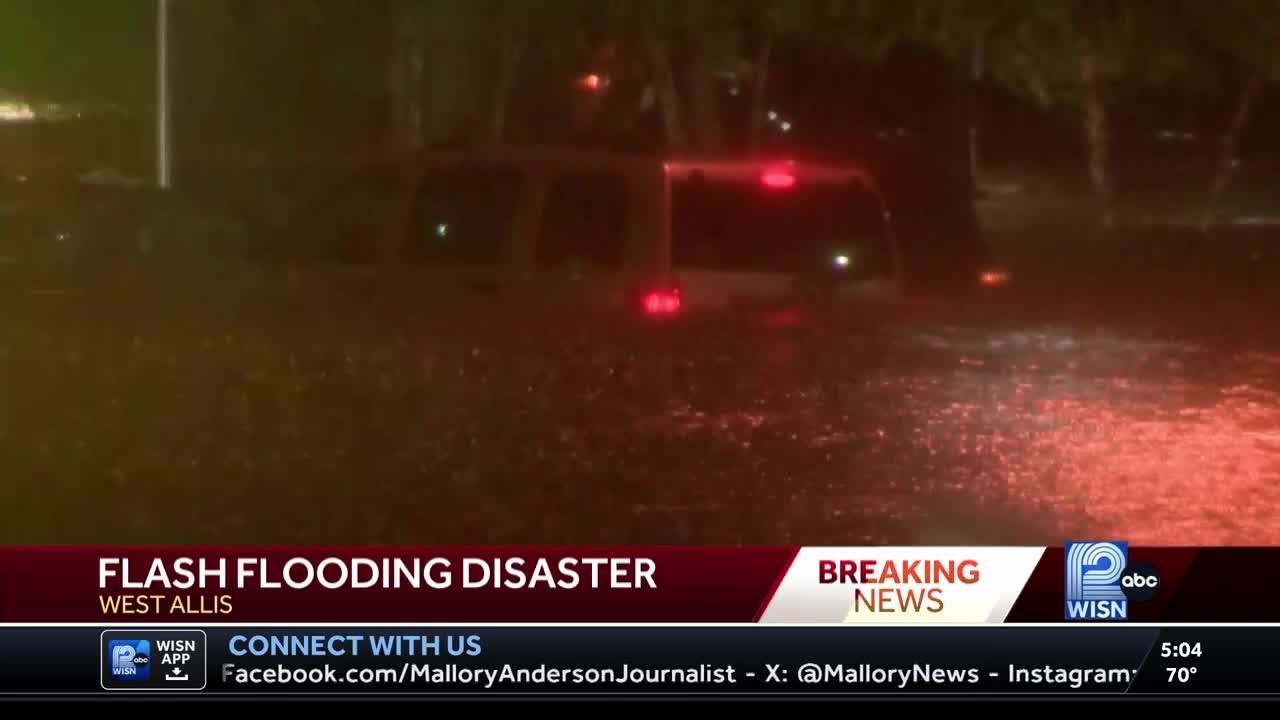 Flash flooding in West Allis