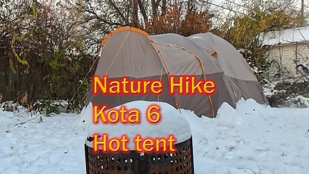 nature hike kota 6 hot tent set up & test
