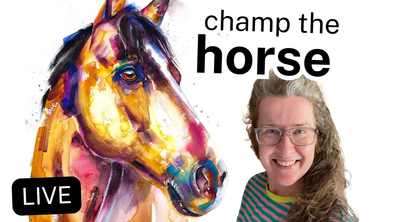 LIVE Champ the Horse Paint-Along