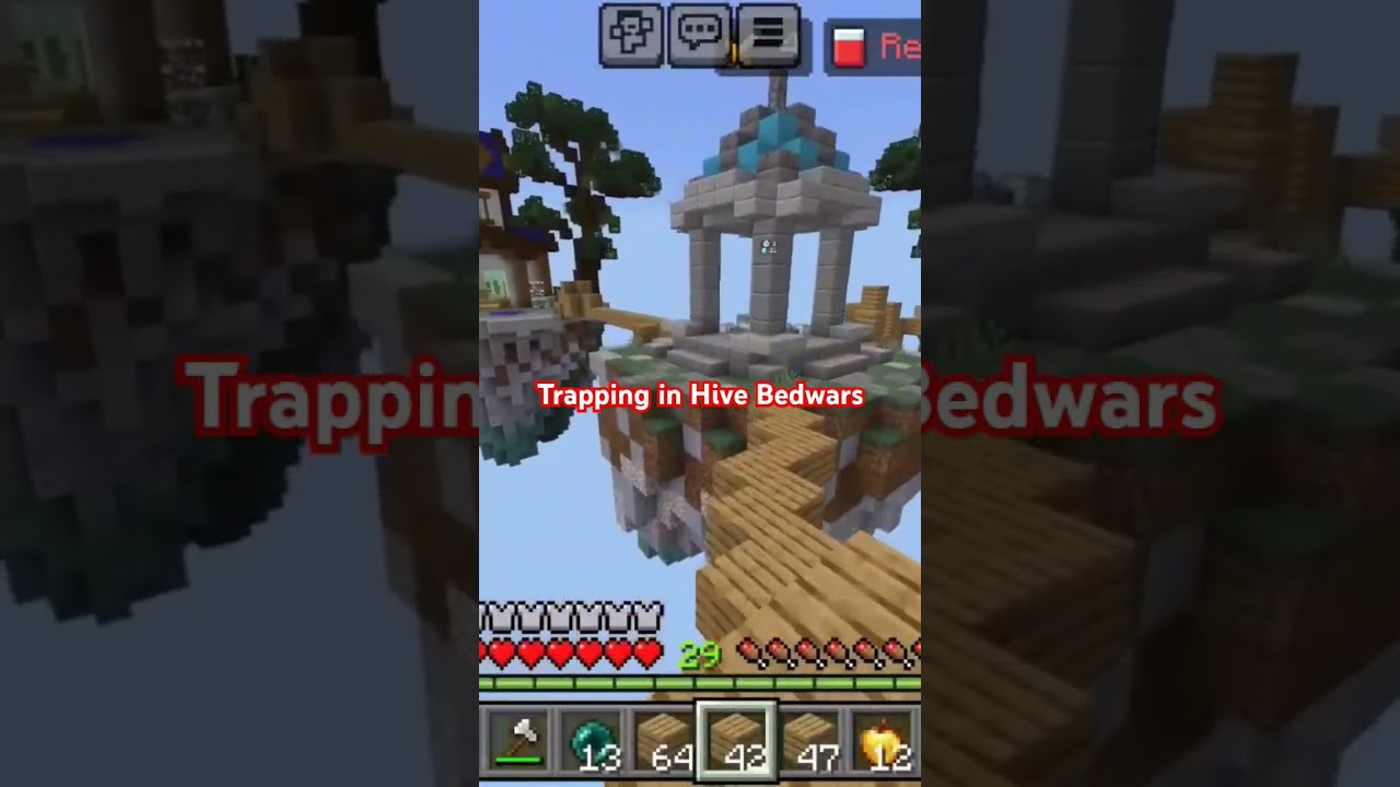 Trapping in Hive Bedwars #fypシ゚viral #minecraft #hivemc #bedwars
