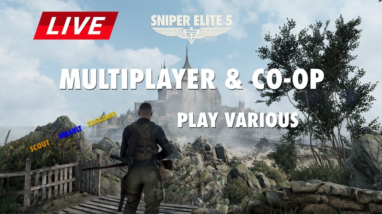 Sniper Elite 5 Multiplayer  Live 🔴 Play Various : ลองเล่นหลายๆ สายดู