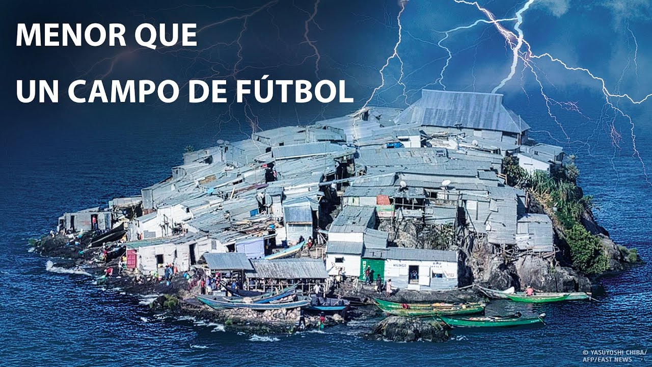 Una Isla que es 2 veces más pequeña que un campo de fútbol, ​​y viven más de 100 personas allí
