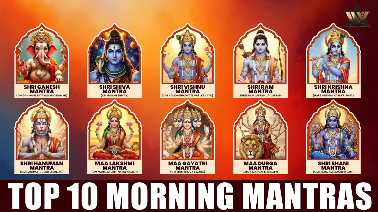 Top 10 Morning Mantra | Ganesh Mantra | Gayatri Mantra | Shiv Mantra | Hanuman Mantra | Laxmi Mantra