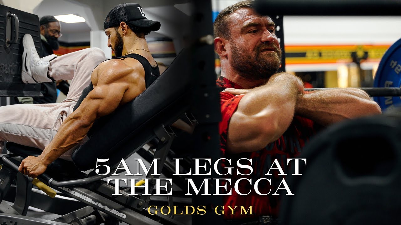 5am Leg Day | Golds Gym Venice