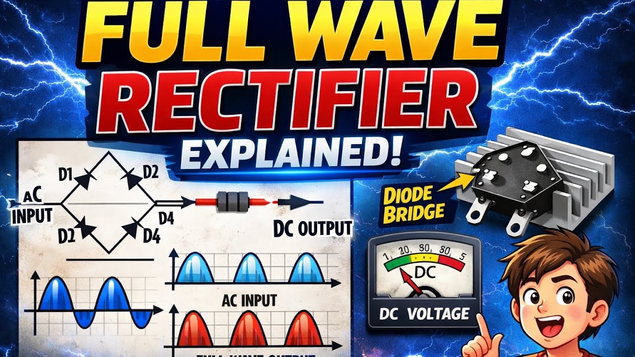 full wave rectifier explanation #rectifier#kamalphysicsacademy 