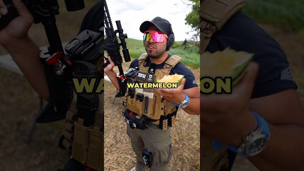 Destroyed A Watermelon With Boom Stick