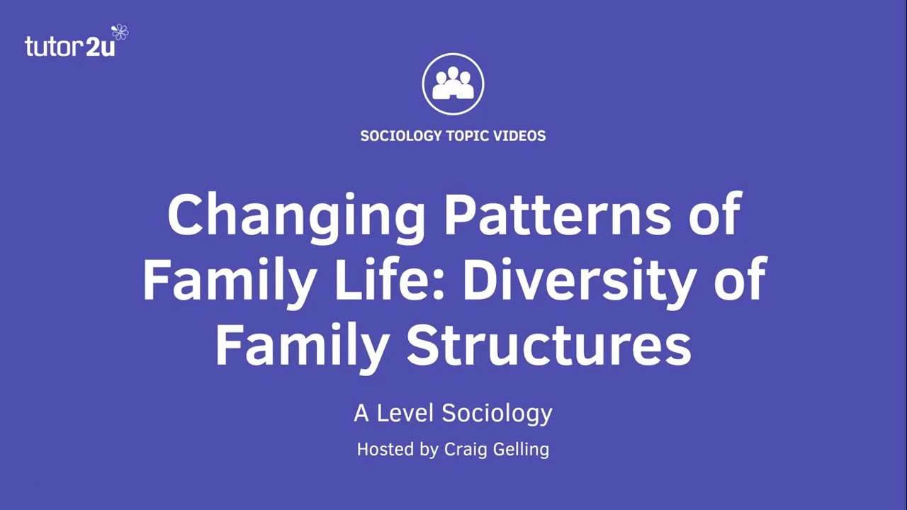 Changing Patterns of Family Life - Diversity of Family Structures | A Level Sociology - Families