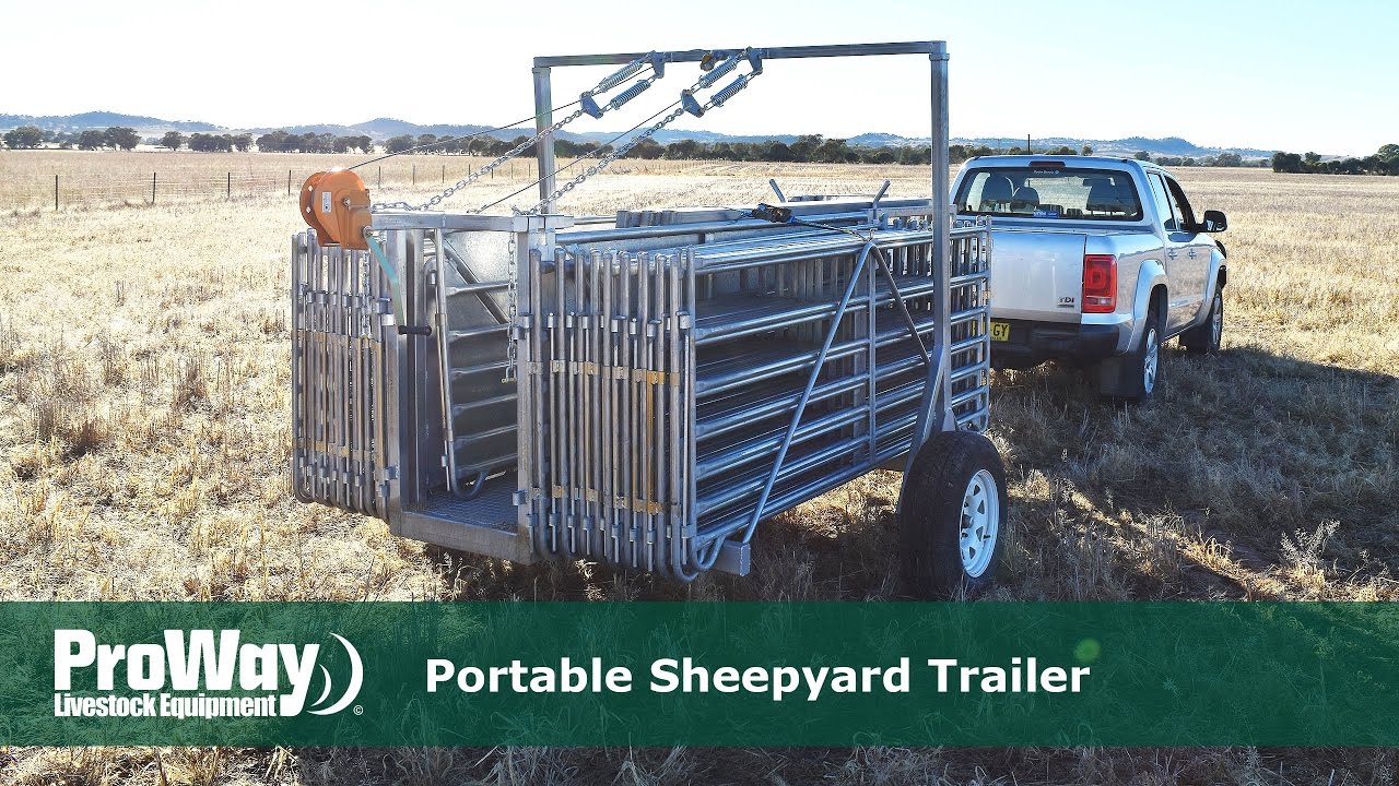 The ProWay Portable Sheepyard Trailer