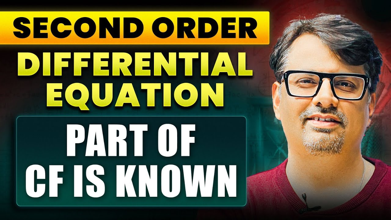 Solution of Second Order Differential Equation | Part of CF is Known