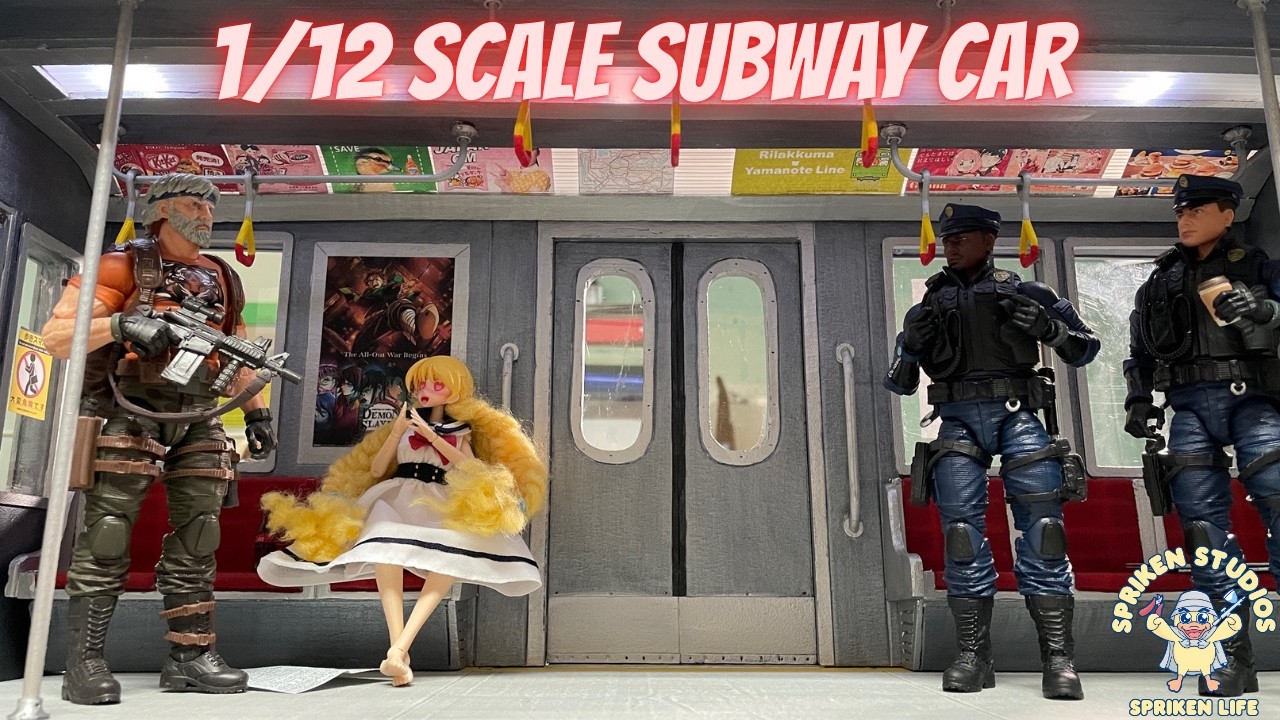 1/12 Scale Subway Car Interior Diorama