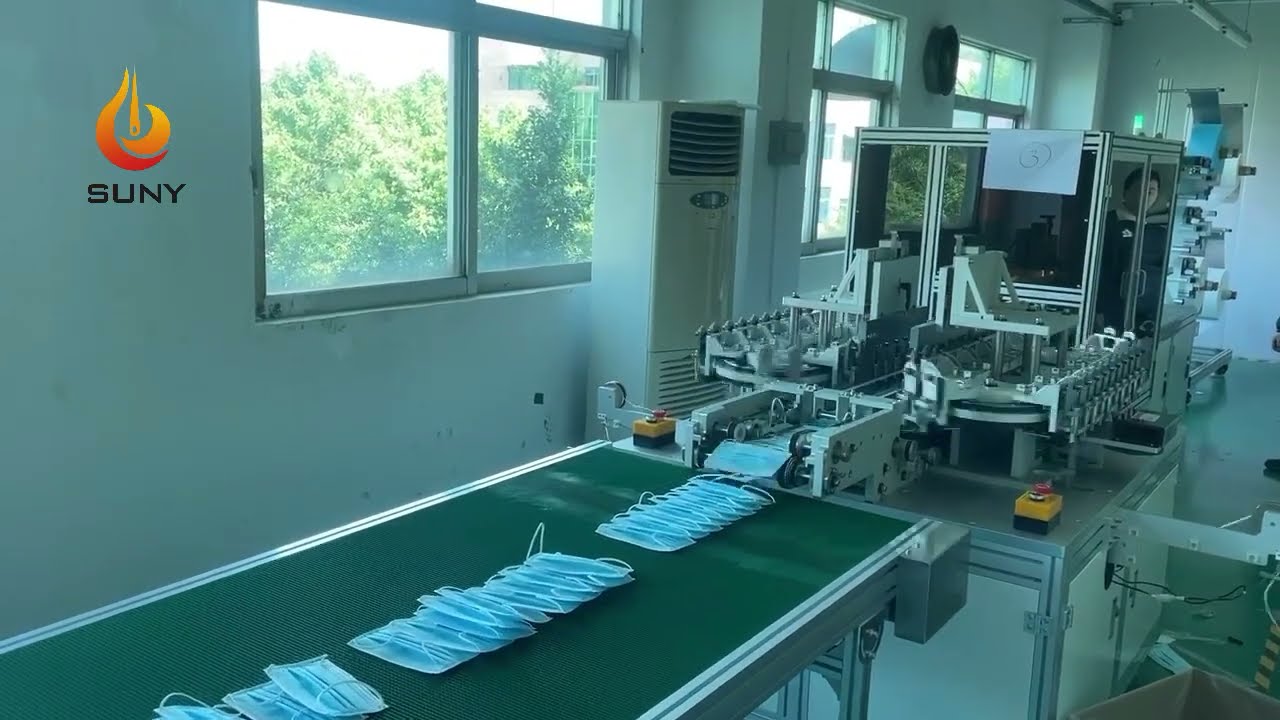 Mask machine sold to England Test the butterfly mask machine to UK customers
