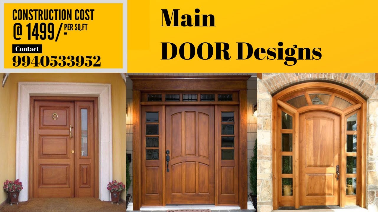 Teak wood Main door design