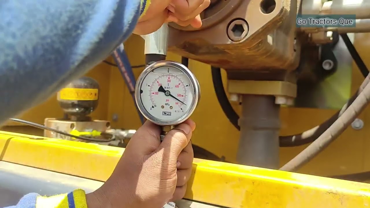 XCMG Hydraulic Excavator XE370CA, pilot pressure measurement