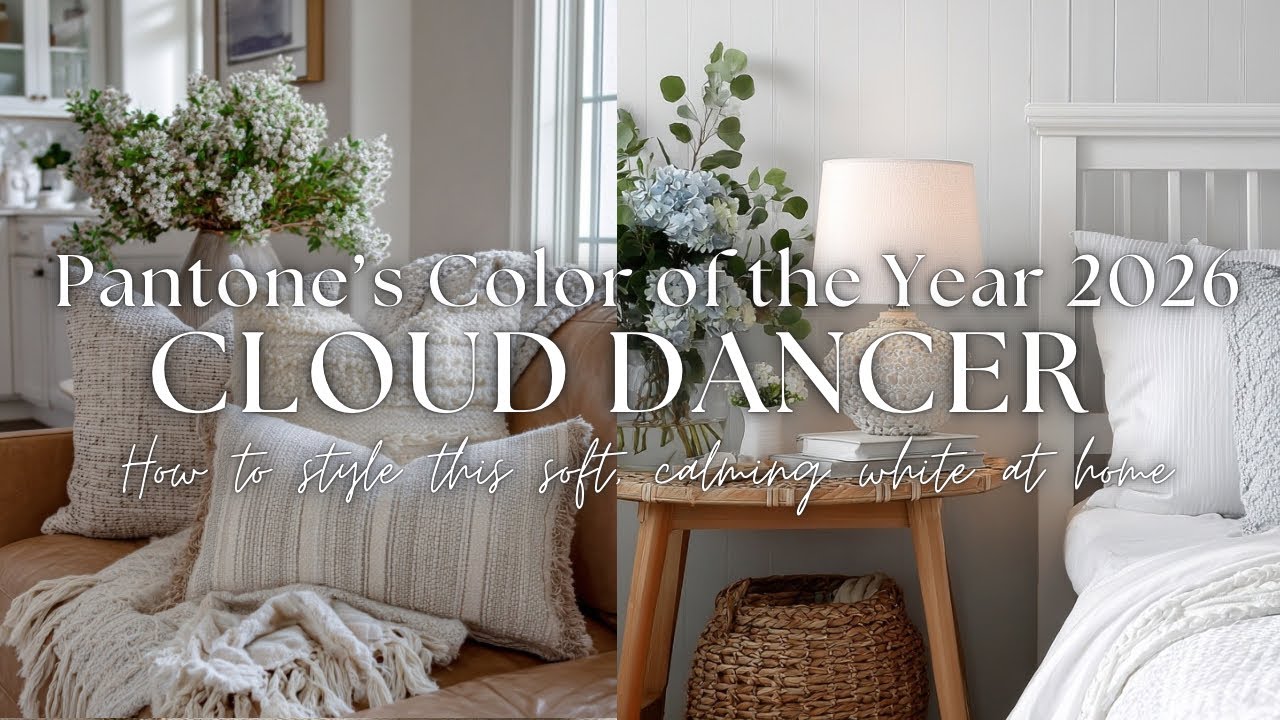 🤍 Pantone’s 2026 Color of the Year Is Here—Here’s How to Style Cloud Dancer at Home