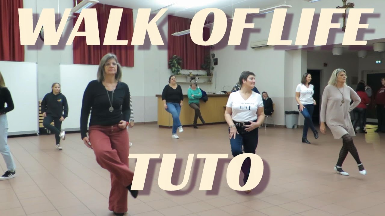 WALK OF LIFE - line dance. TUTORIEL