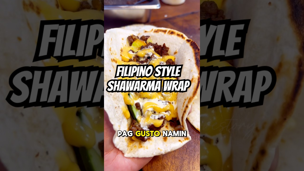 I CANNOT BELIEVE I CAN DO THIS AT HOME | Filipino Style Shawarma Wrap #ourfoodlovestory #shawarma