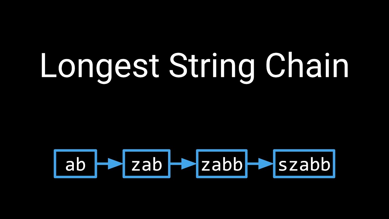 Coding Interview Problem - Longest String Chain