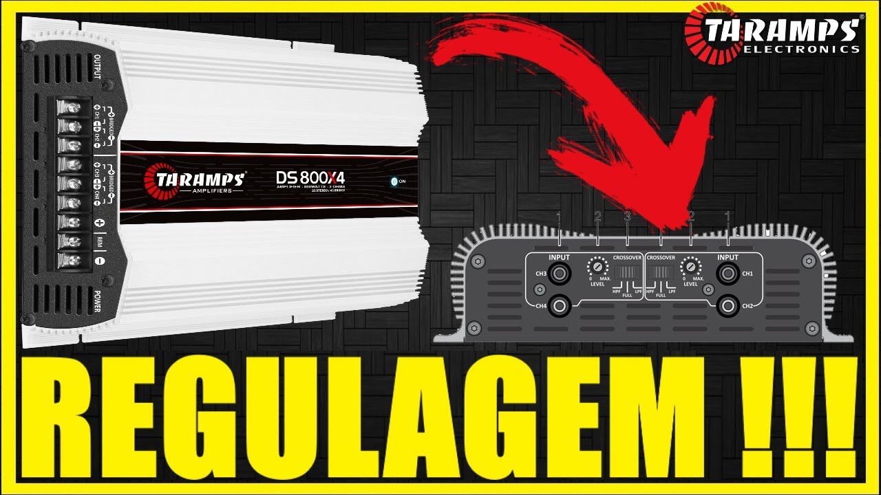Como regular taramps DS 800x4 / módulo t800 #ALANROD