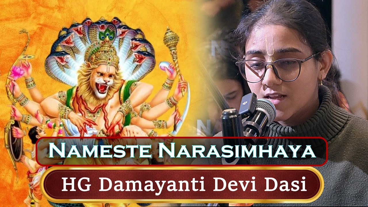Hare Krishna Kirtan  (ISKCON Bhajan) Nameste Narasimhaya
