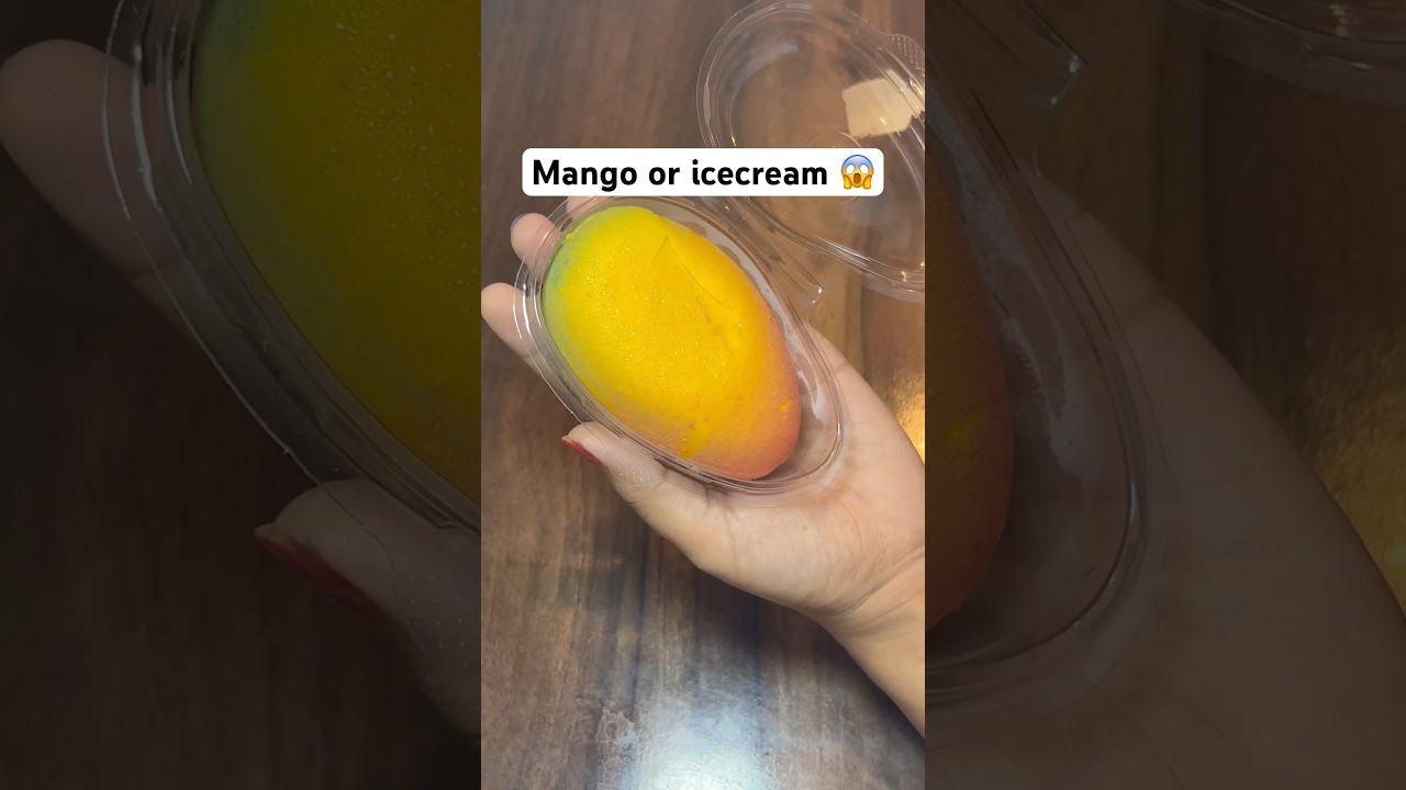 Viral Mango ice cream unboxing
