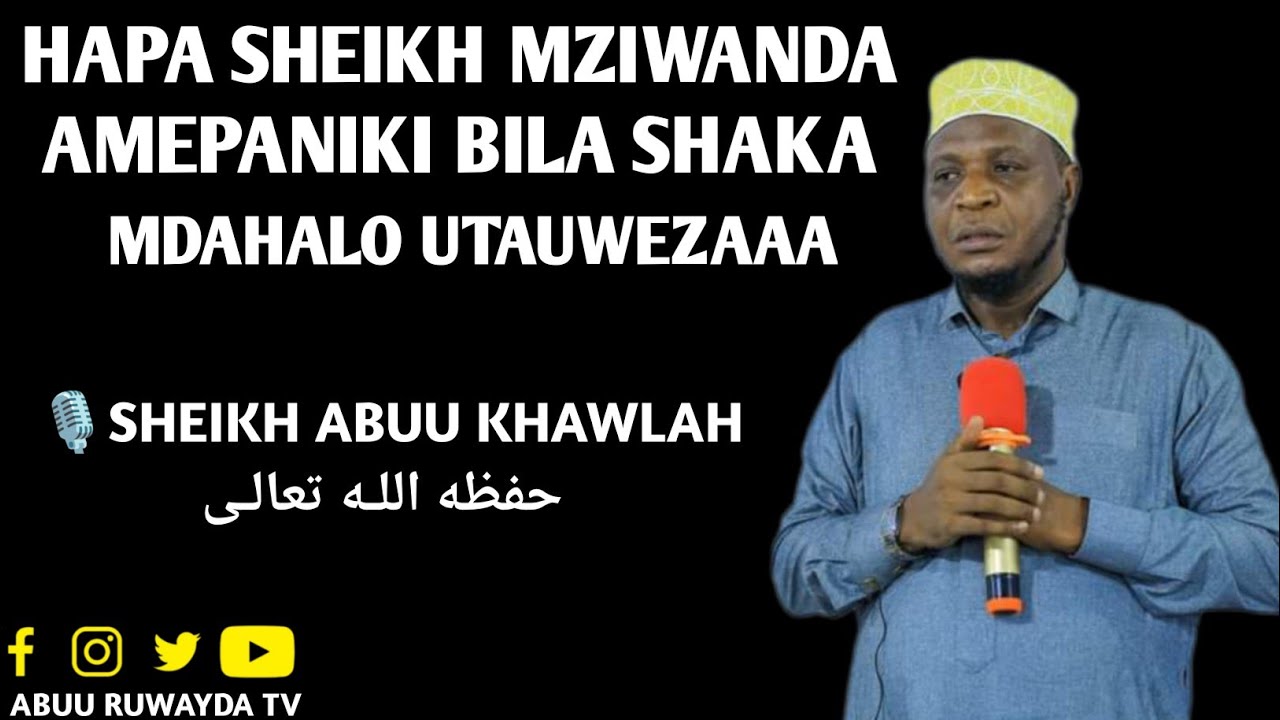 TAZAMA SHEIKH MZIWANDA ALIVYO PANIKI KABLA YA MDAHALO|JE MDAHALO ATAUWEZA KWA HALI HII KWELI ⁉️