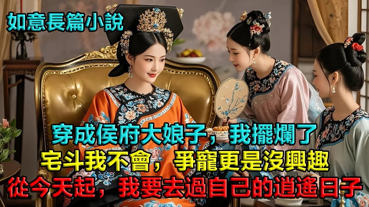 【蘇瑾擺爛】【第15集】穿成侯府不受待見的大娘子，我擺爛了，宅斗我不會，爭寵我更是沒興趣，從今天起，我要去過自己的逍遙日子