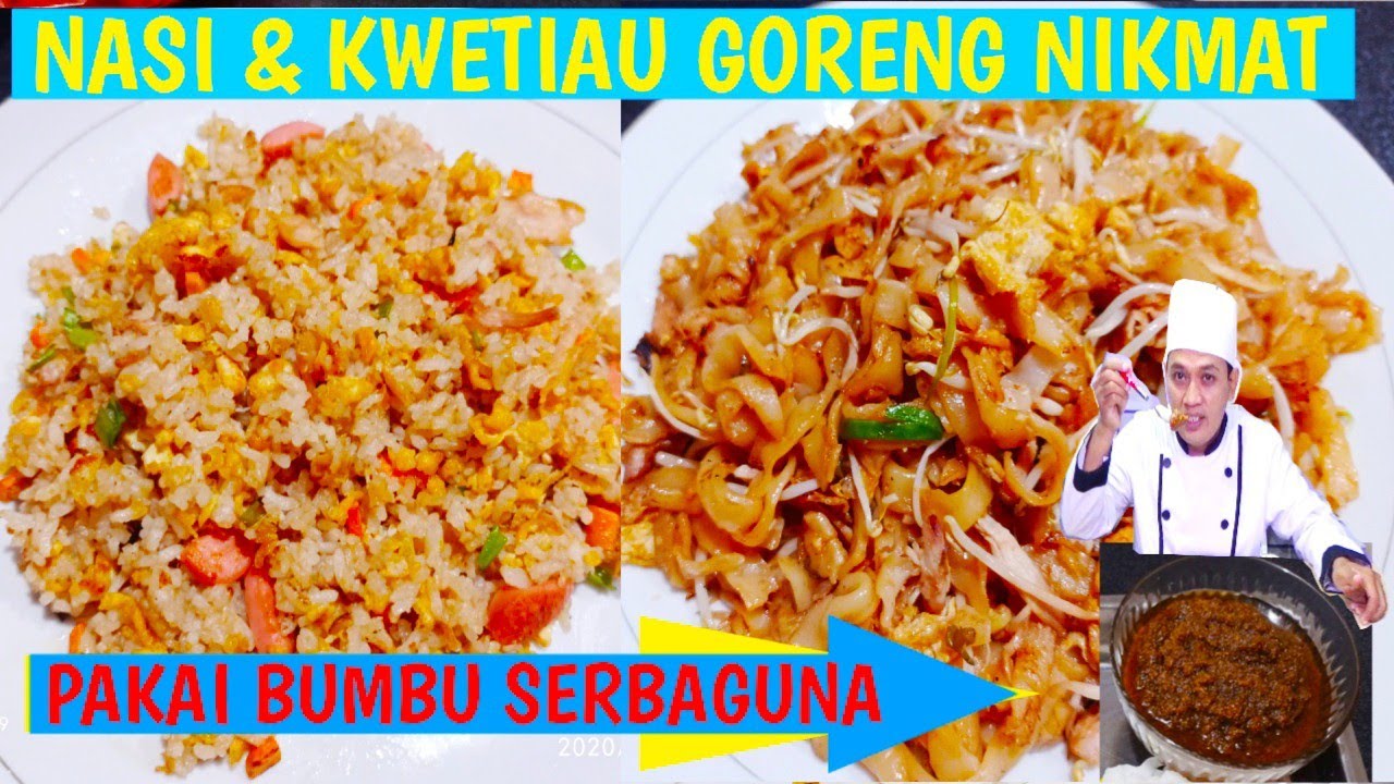 🔴RESEP PALING NIKMAT NASI GORENG, KWETIAU GORENG dll PAKAI BUMBU SERBAGUNA UDANG REBON/GRAGUH