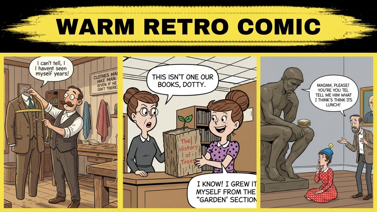 Warm Retro Comic Laughs You’ll Treasure Forever 😂 | Classic Cartoon Humor Compilation