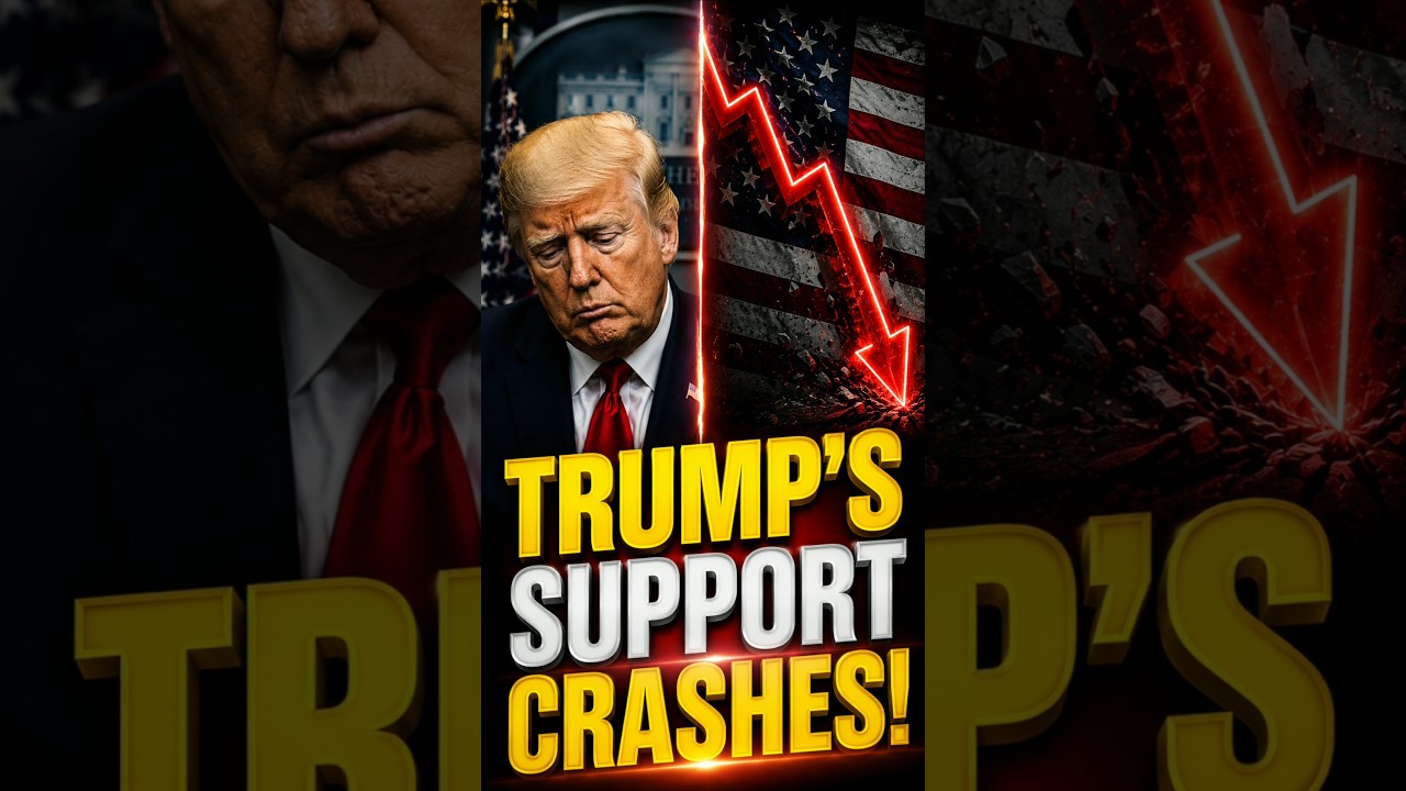 Рейтинг Дональда Трампа в США стремительно падает! 🚨 #shorts