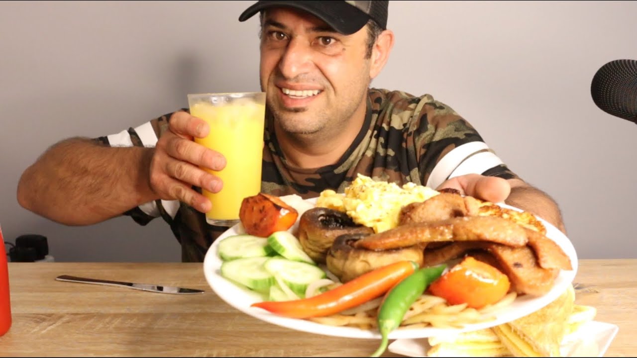 *ASMR* AUSTRALIAN BIG BREAKFAST | REAL EATING SOUNDS