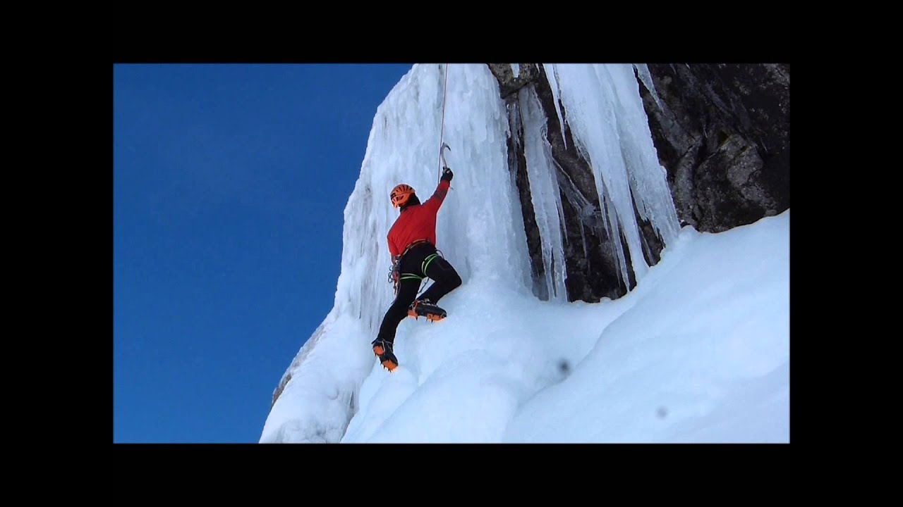 Técnica gestual para escalada en hielo