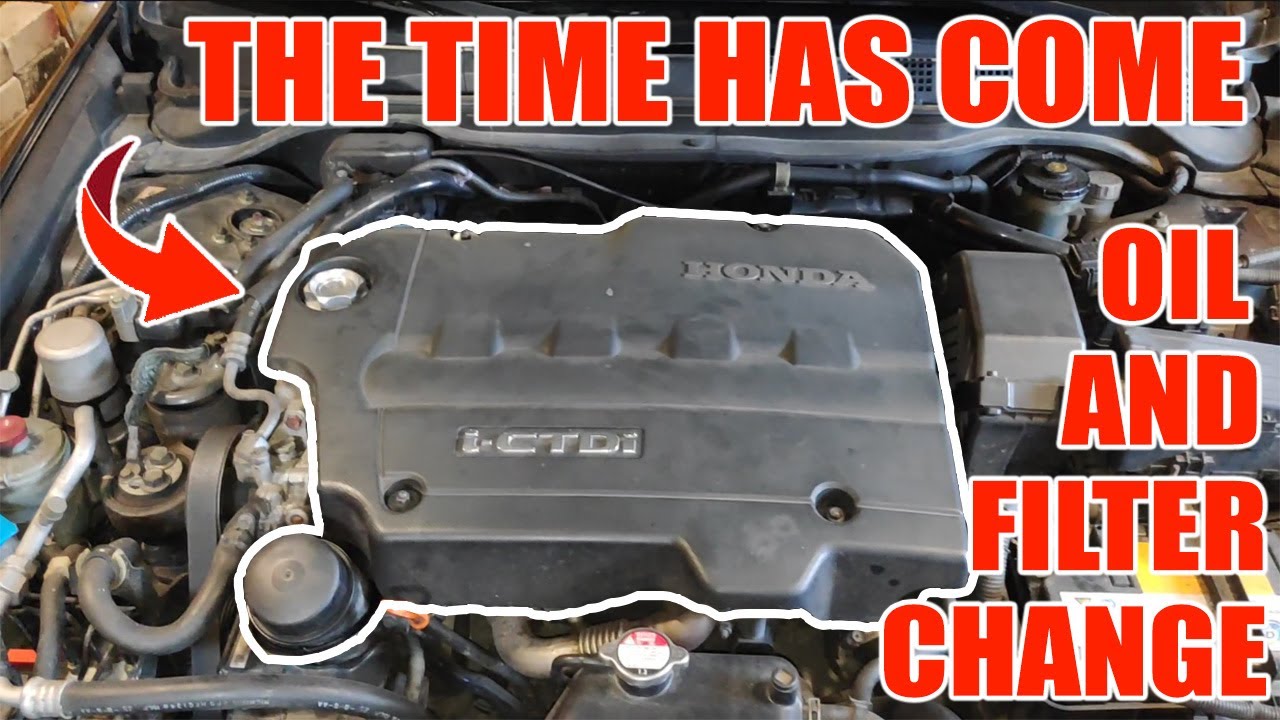 Honda Accord 2005 2.2i-CTDi Detailed Oil Change