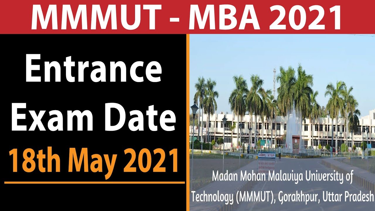 UPCET Entrance Exam Date  2021 | MMMUT - MBA | Application Form