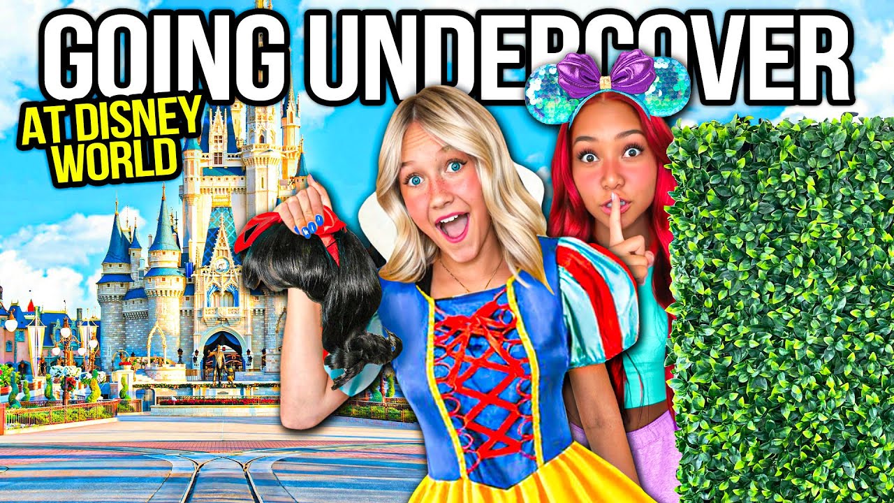 SNEAKiNG into DISNEY WORLD!! Undercover W/ My 7 KiDS! 🤫💫