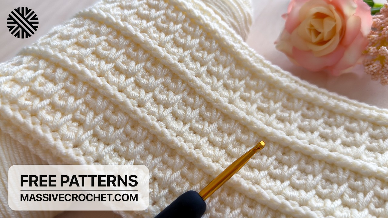 SUPER EASY & UNUSUAL Crochet Pattern for Beginners! 💛 Crochet Stitch for Baby Blanket & Bag