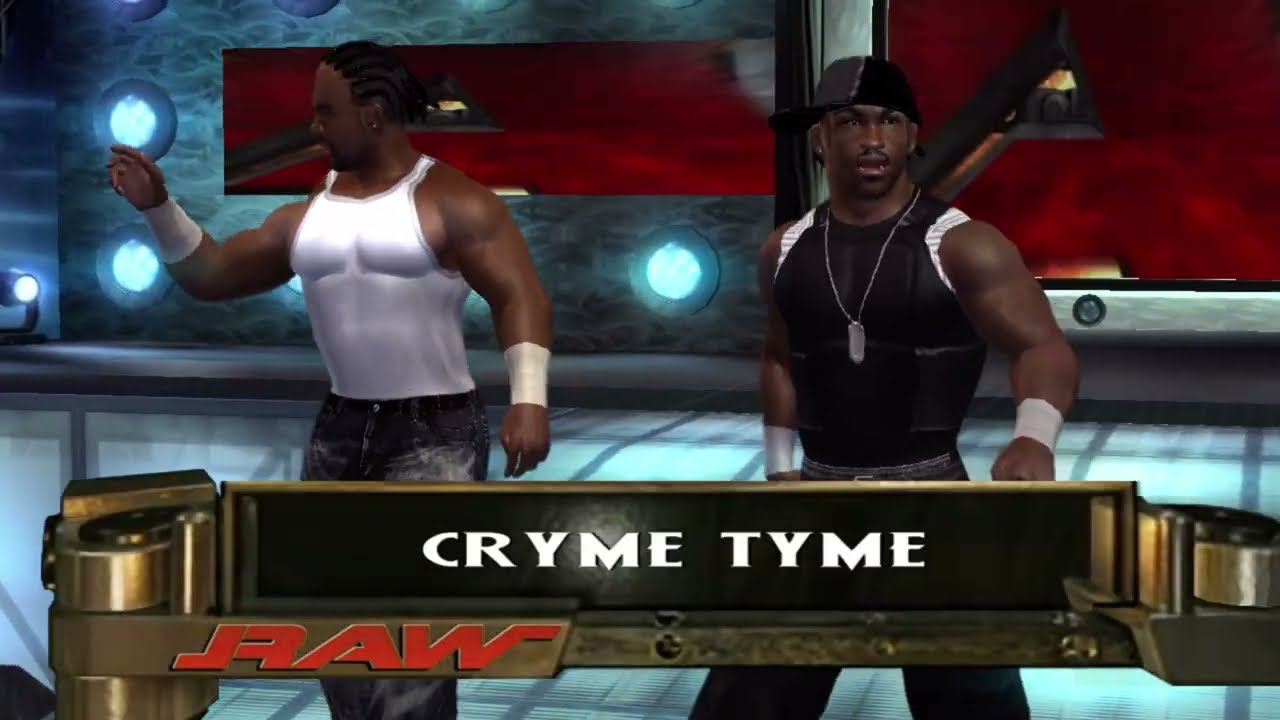 WWE Smackdown! Vs Raw 2007 Xbox 360 Cryme Tyme (Shad Gaspard & JTG) CAW Texture Bake Showcase