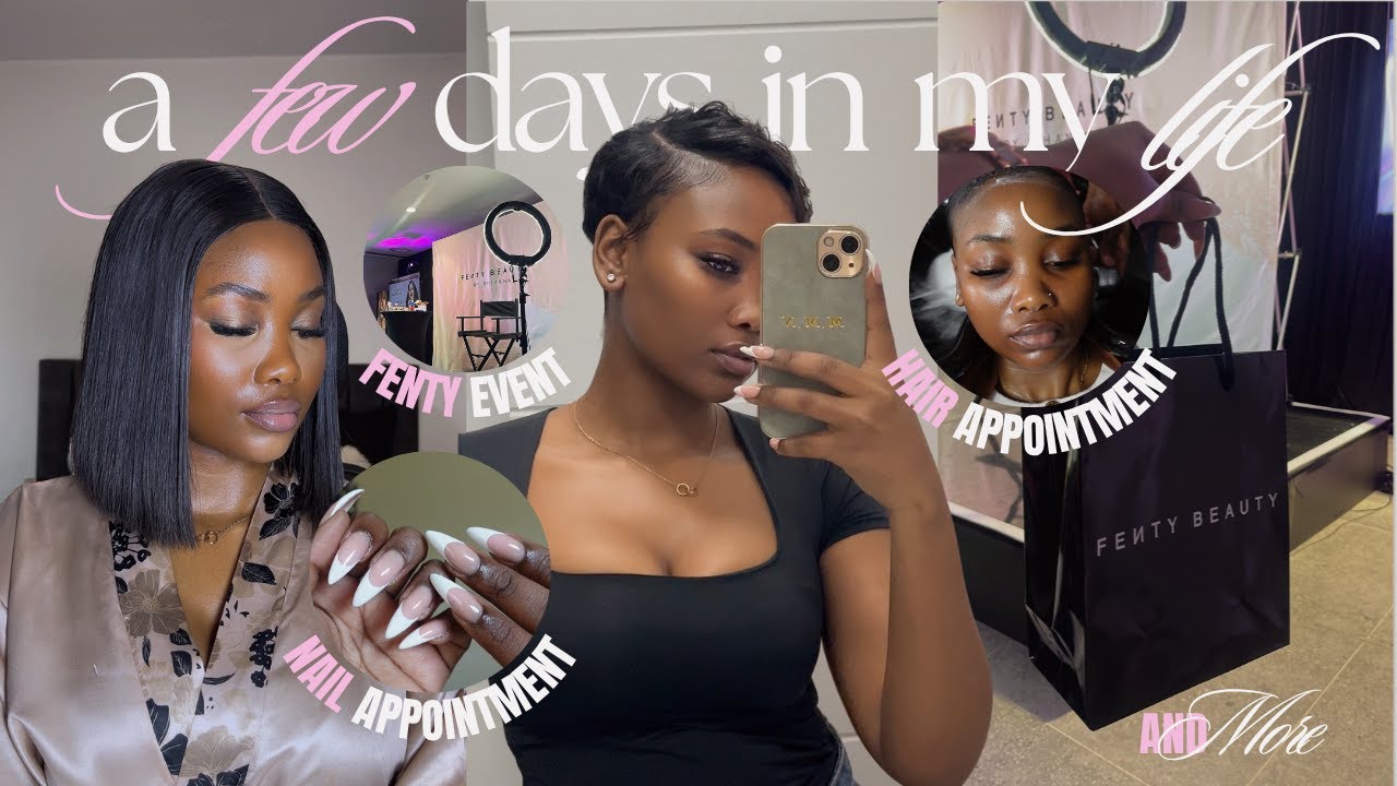 #spendafewdayswithme: i cut my hair, nails, work, staycation bits & more | south african youtuber