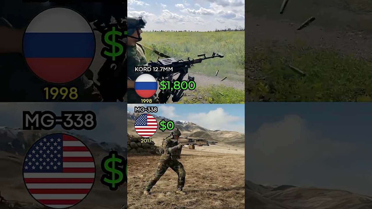 Корд 12,7 мм 🇷🇺 против MG338 🇺🇸 &ndash; цена за выстрел из крупнокалиберного пулемета 💥