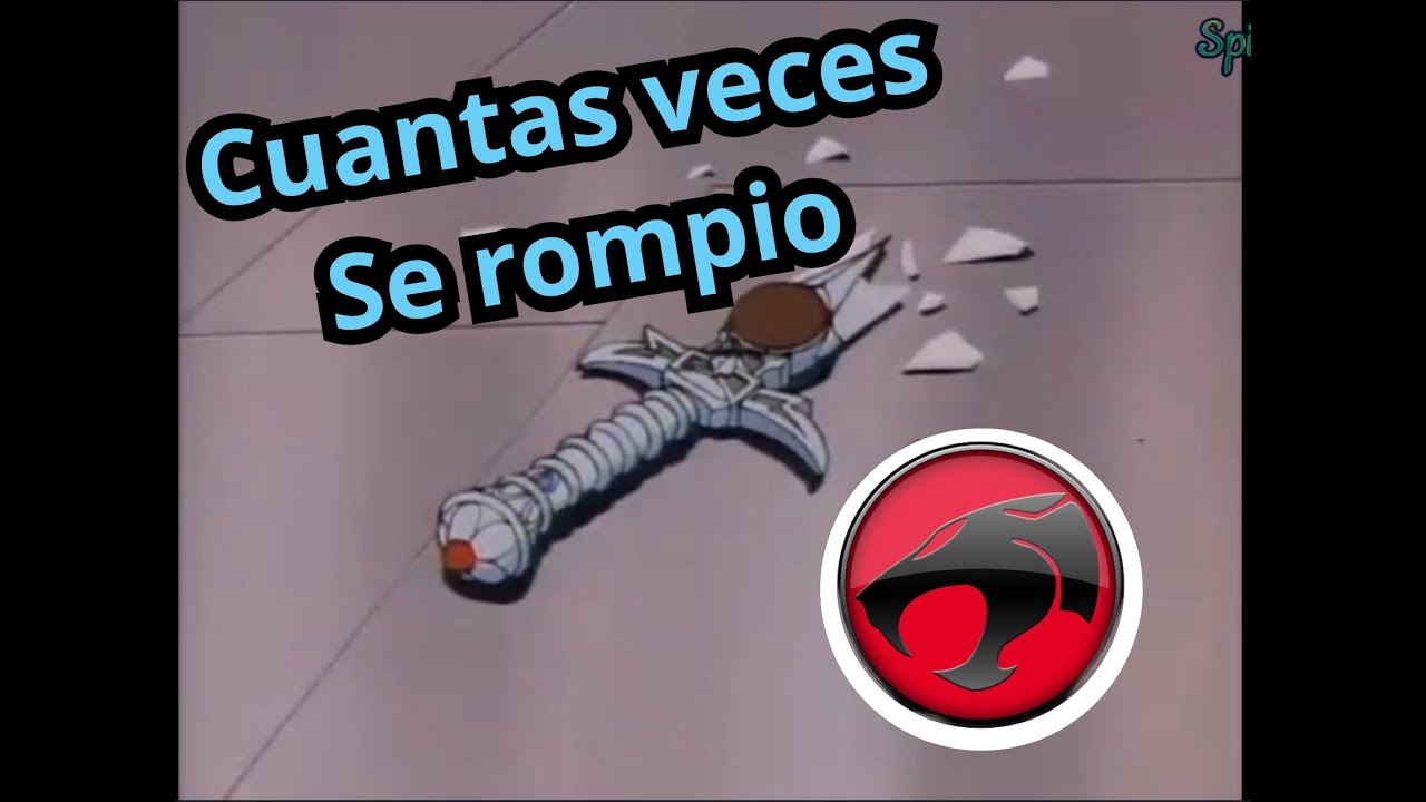 Cuantas veces se rompió la espada del Augurio durante la serie de los Thundercats