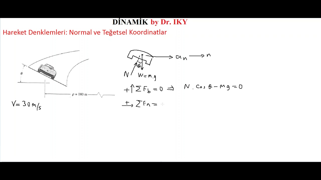 DİNAMİK_DERS 8_Kuvvet ve İvme  Normal Teğetsel & Silindirik Koordinatlar