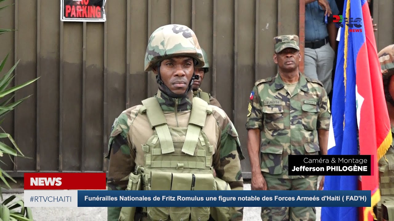 Funérailles Nationales de Fritz Romulus une figure notable des Forces Armeés d'Haiti  FAD'H
