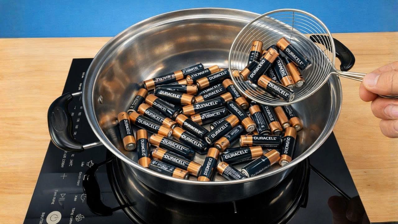 🔋 Не выбрасывайте старые батарейки типа АА! Попробуйте это и посмотрите, что получится! 😱