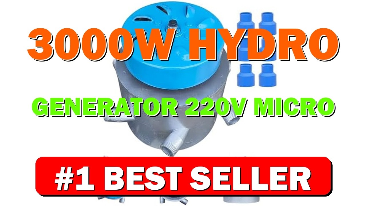 3000W Hydro Generator 220V Micro Hydroelectric Water Turbine with 2 Ballasts - B0FL71TDLX