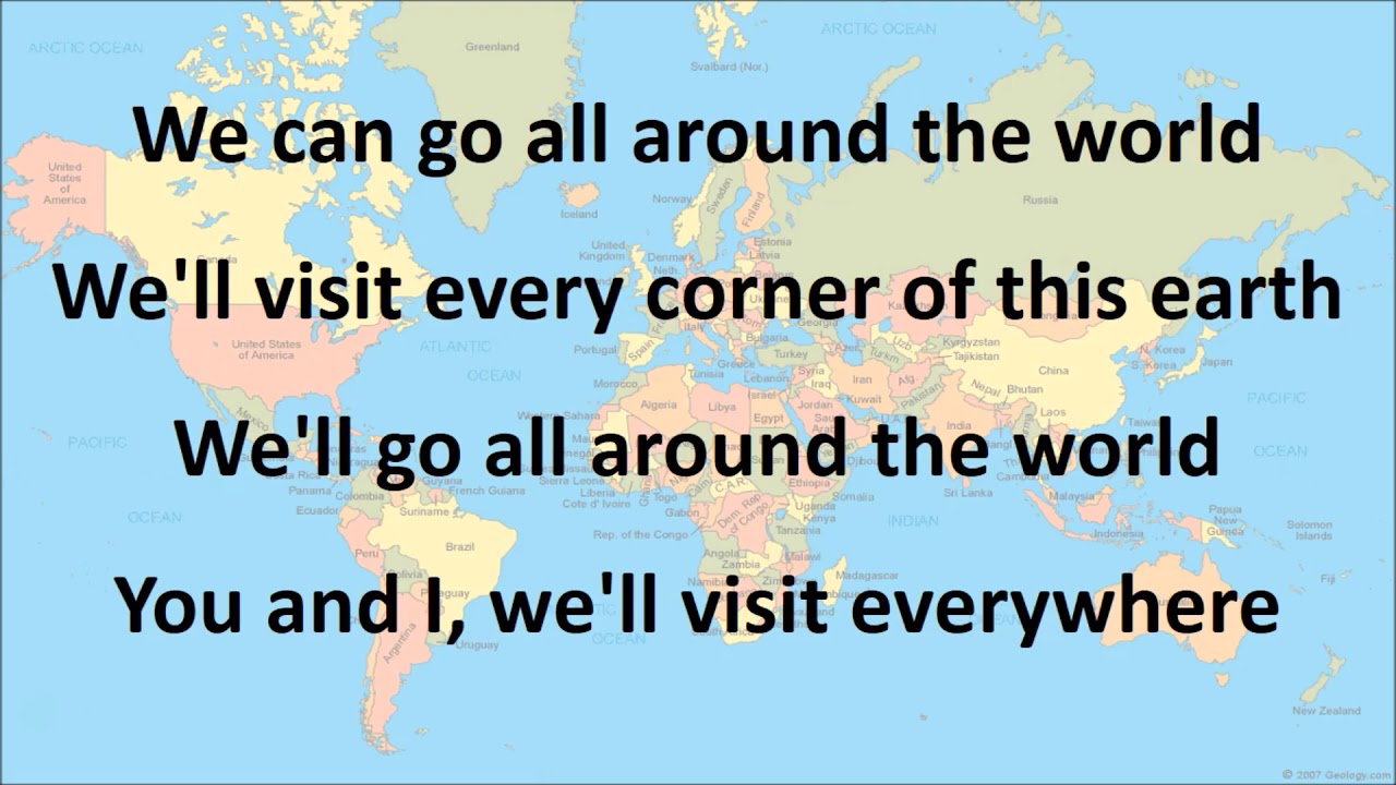 Tour the World with Lyrics