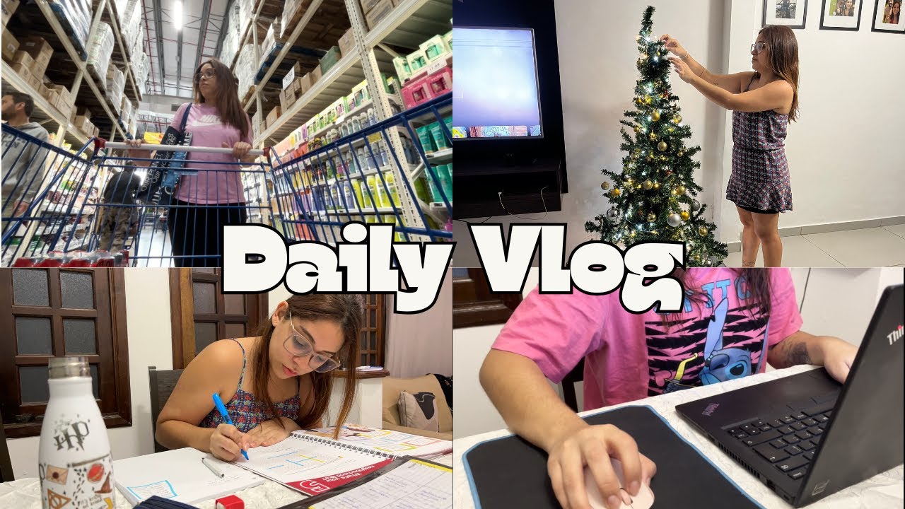 Daily Vlog: Compras do Mês | Montando a Árvore de Natal | Rotina da Semana Comigo