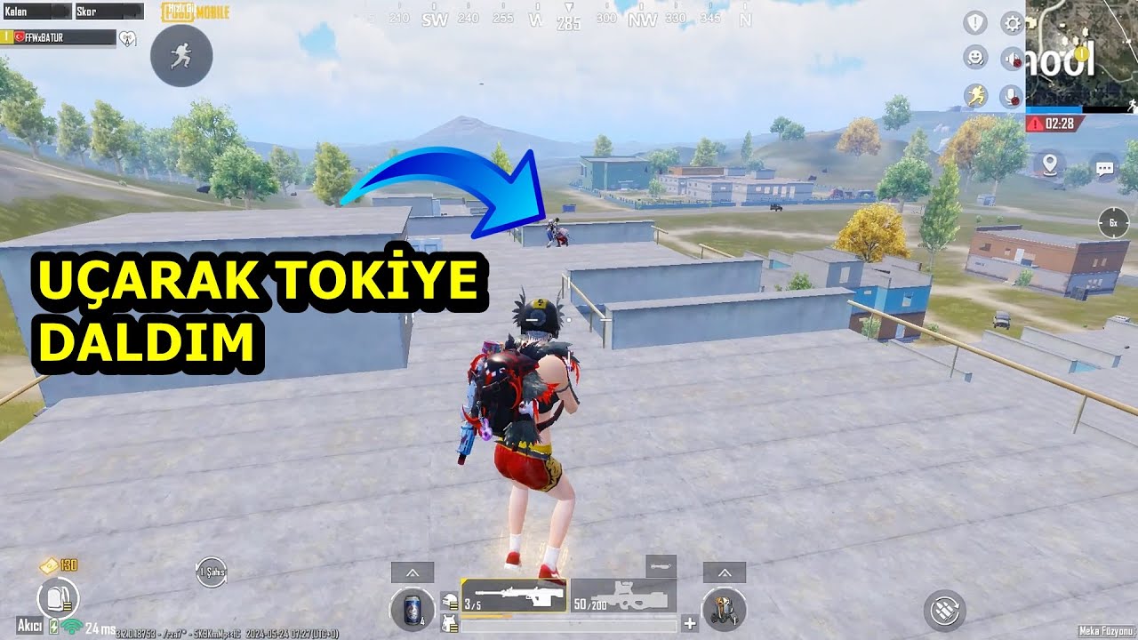 OYUNDAKİ TÜM FİŞEK VE DROPLARA GİTTİM ! TOKİLERE UÇARAK DALDIM ONE MAN SQUAD PUBG MOBİLE