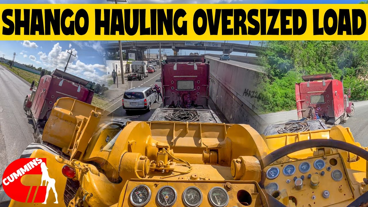 Shango In Action | Shifting 18  | Oversized Load | Jamaican Trucker | N14 | Loud Jakes | Peterbilt 