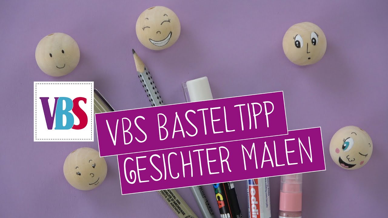 VBS Basteltipp Gesichter malen - schnell und einfach Gesichter zeichnen