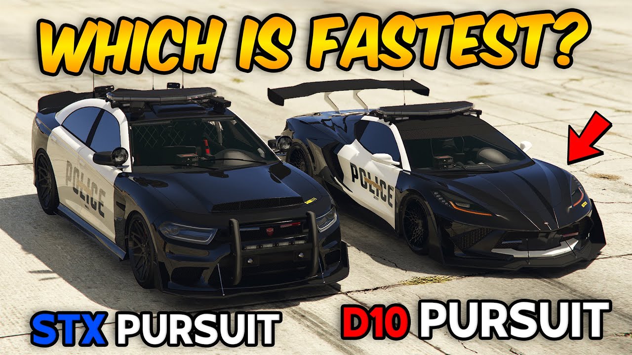GTA 5 ONLINE - BUFFALO STX PURSUIT VS COQUETTE D10 PURSUIT (WHICH IS FASTEST?)