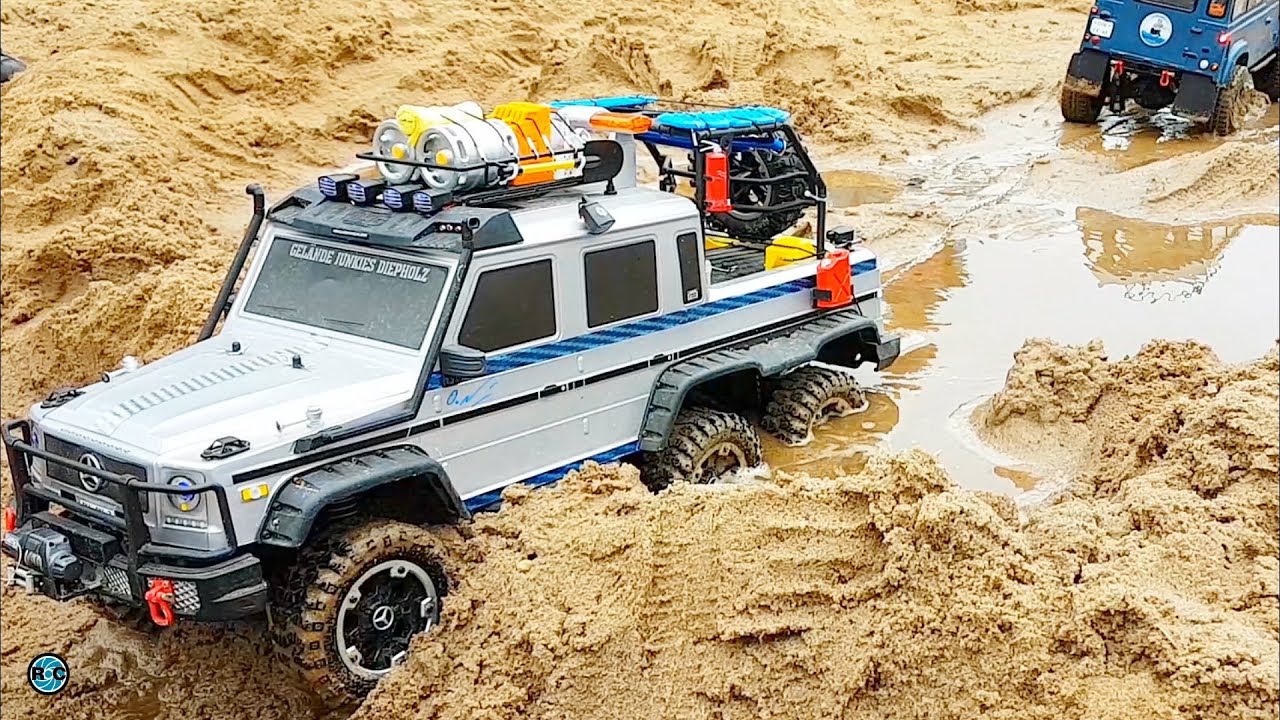 RC CRAWLER 6x6 RESCUE and BOAT KIDNAPPING